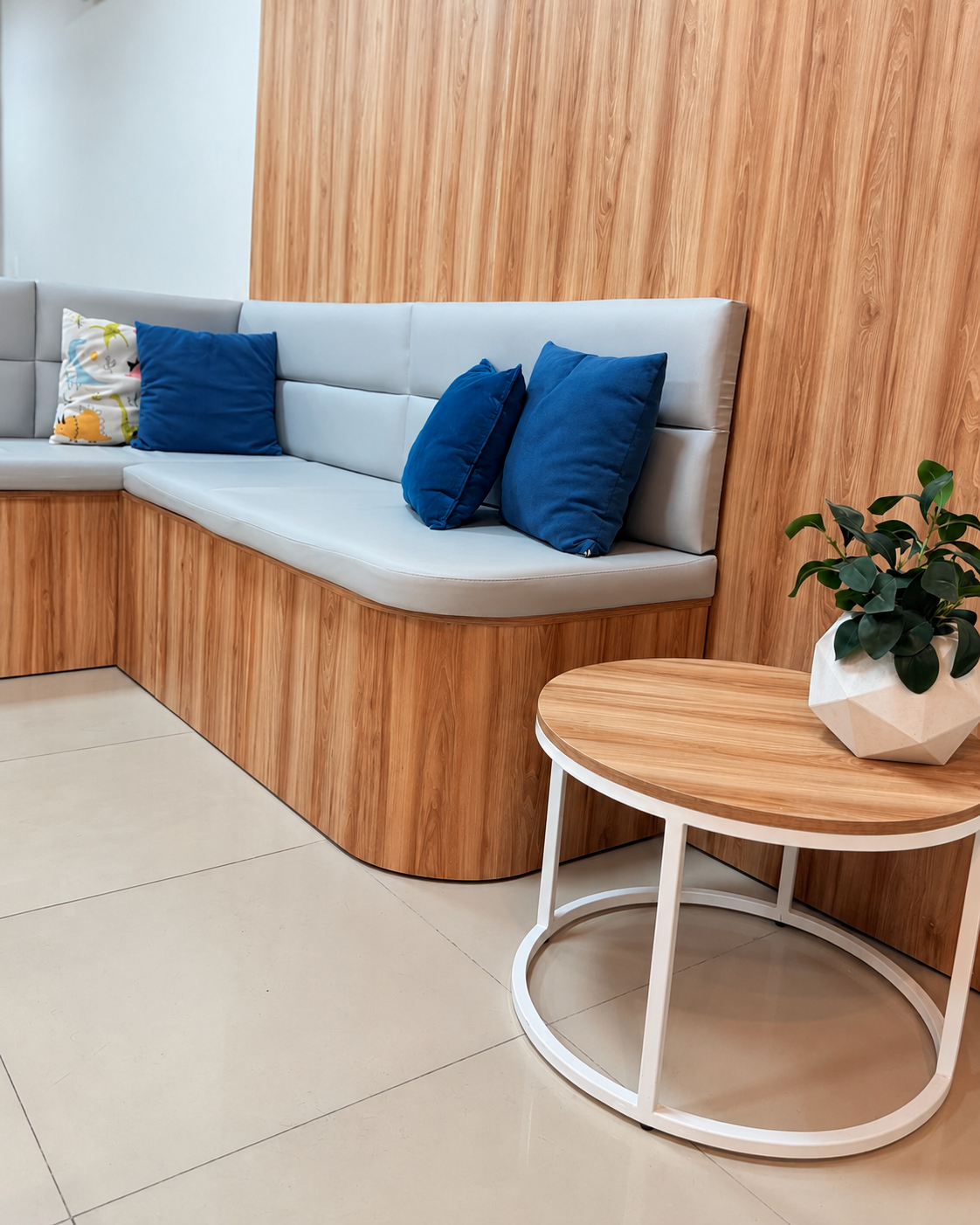 Sala de espera da clínica Vivências